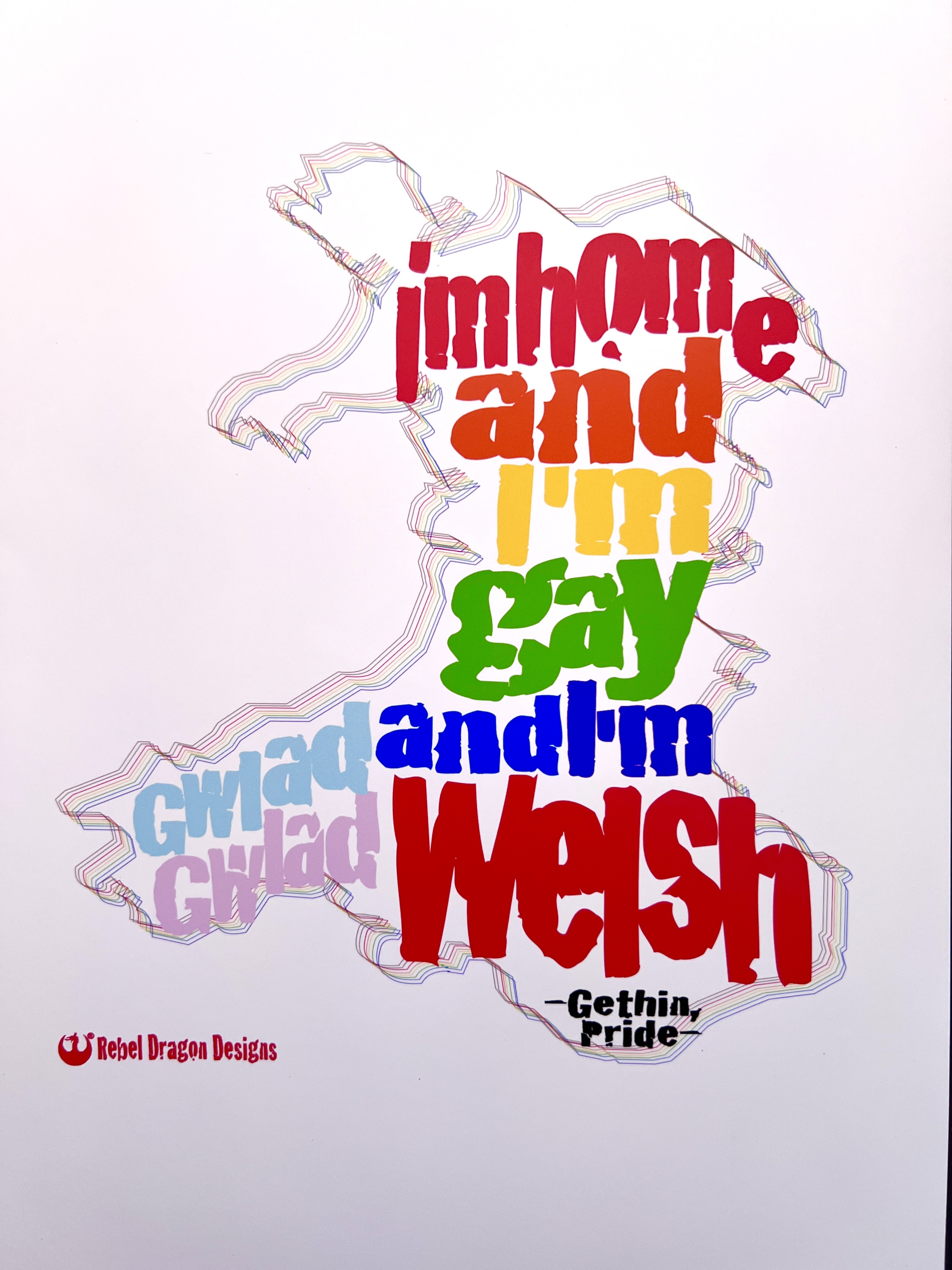 Print ‘Home, Gay and Welsh’ | ‘Home, Gay and Welsh’  Print