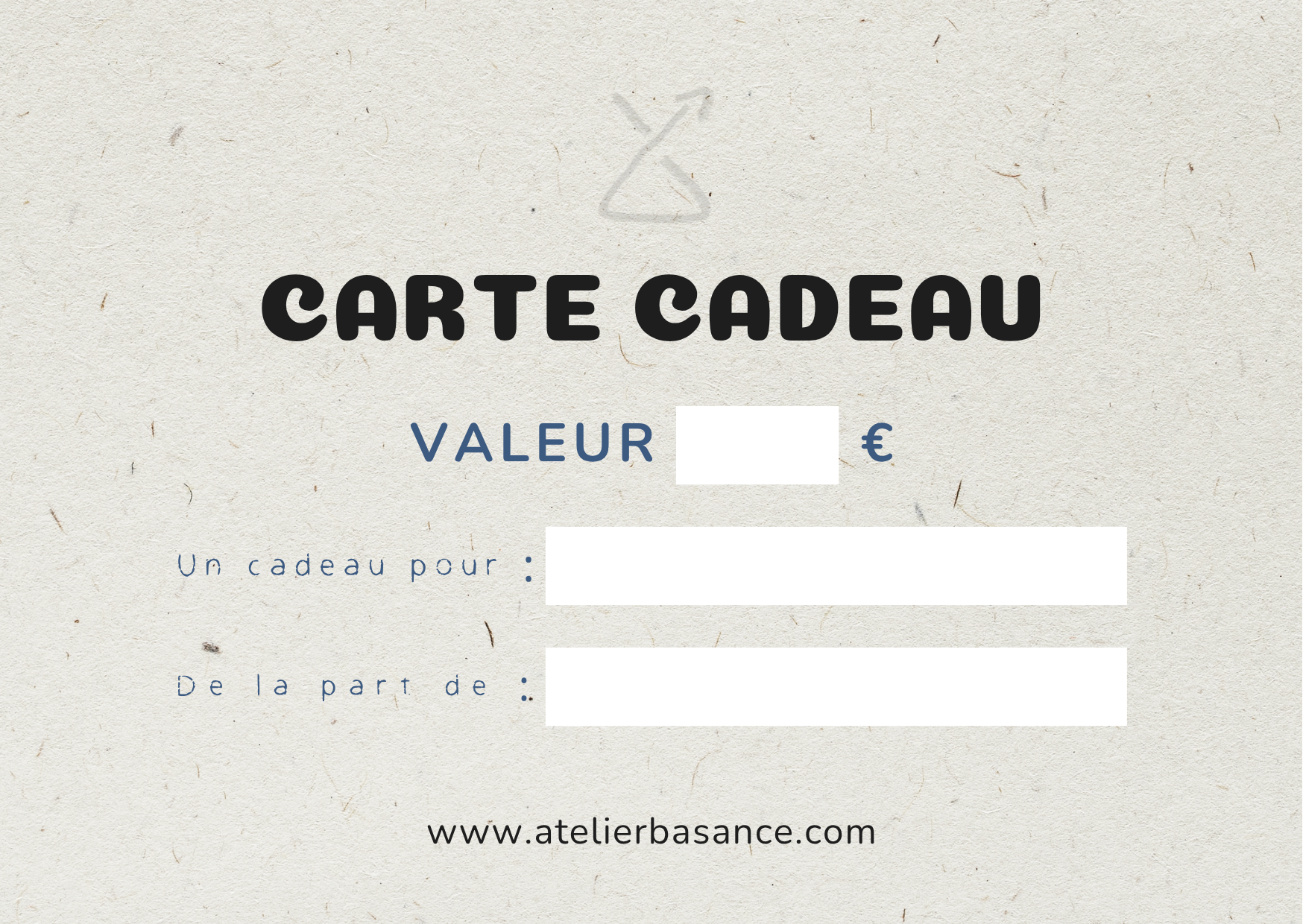 La Carte Cadeau Atelier Basance