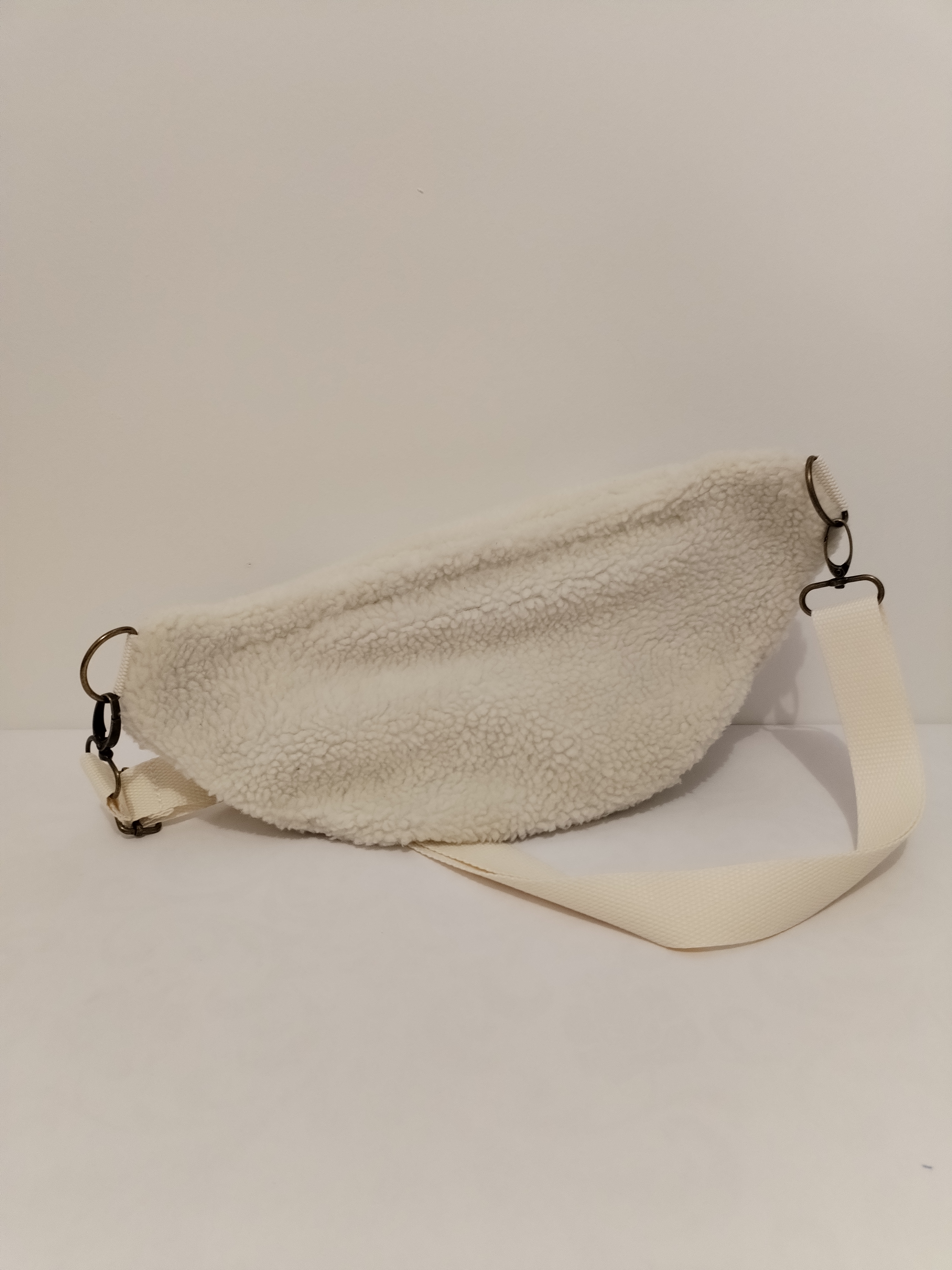 Banane "La Quotidienne" petit Vichy beige et moumoute
