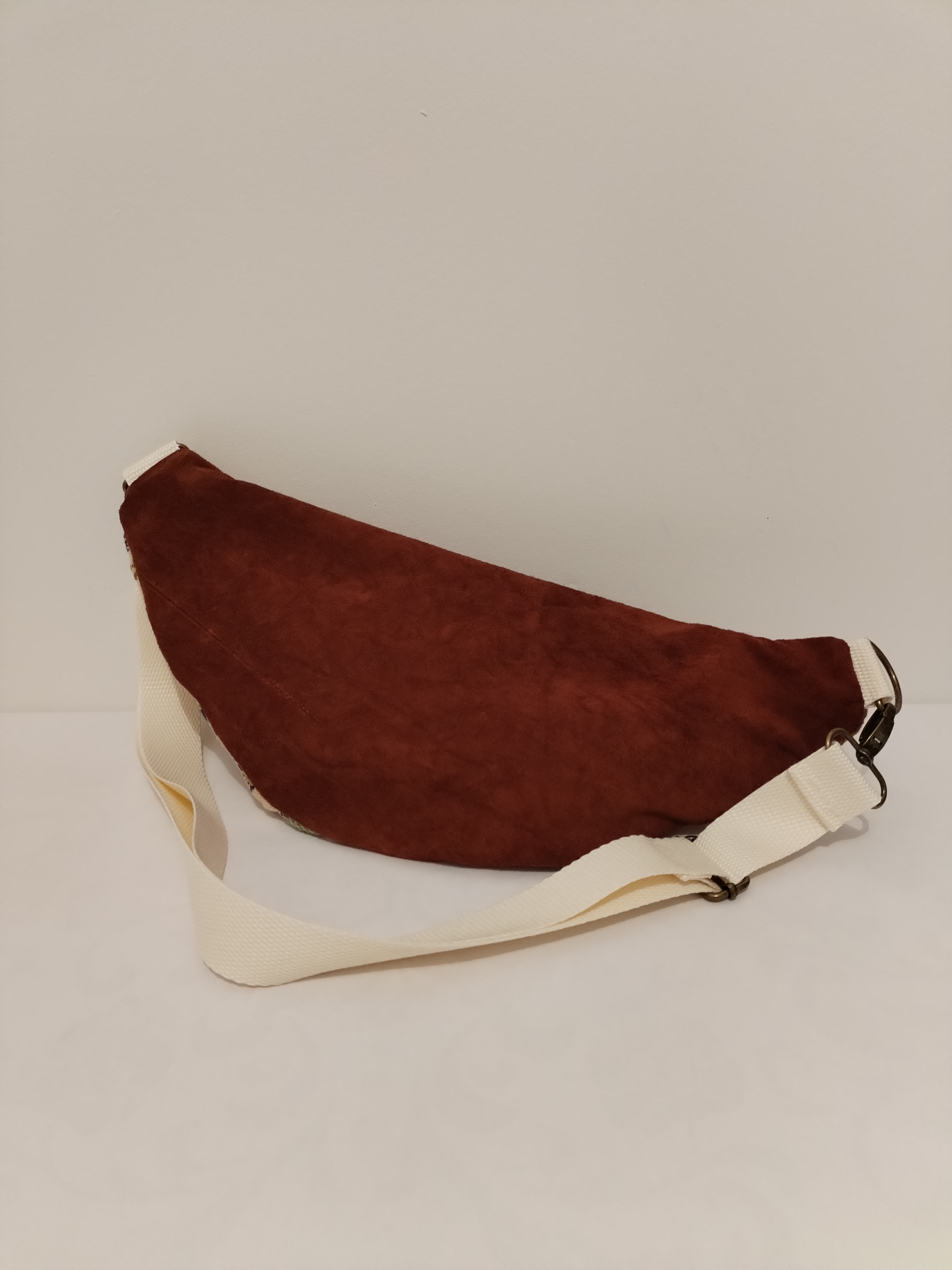 Banane "La Quotidienne" motifs automne et cuir terracotta