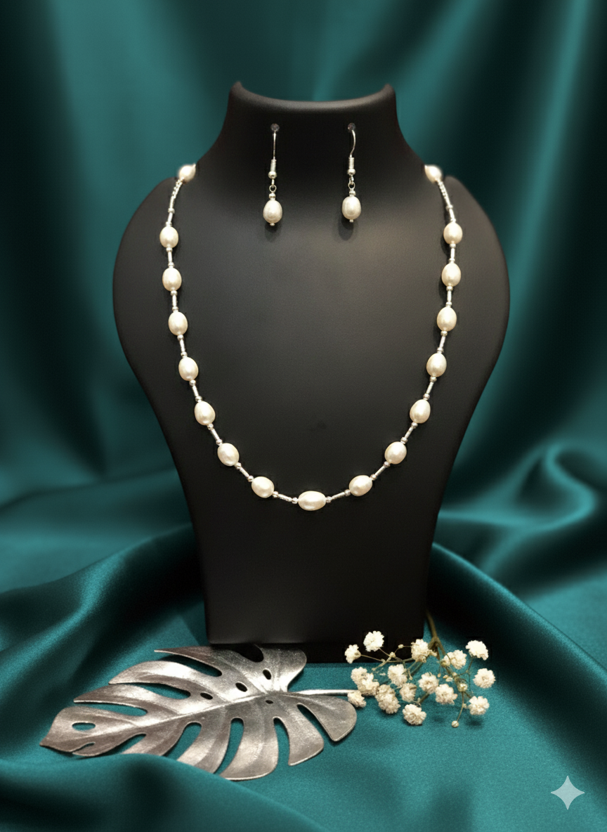 Elegant Pearl Jewelry Set