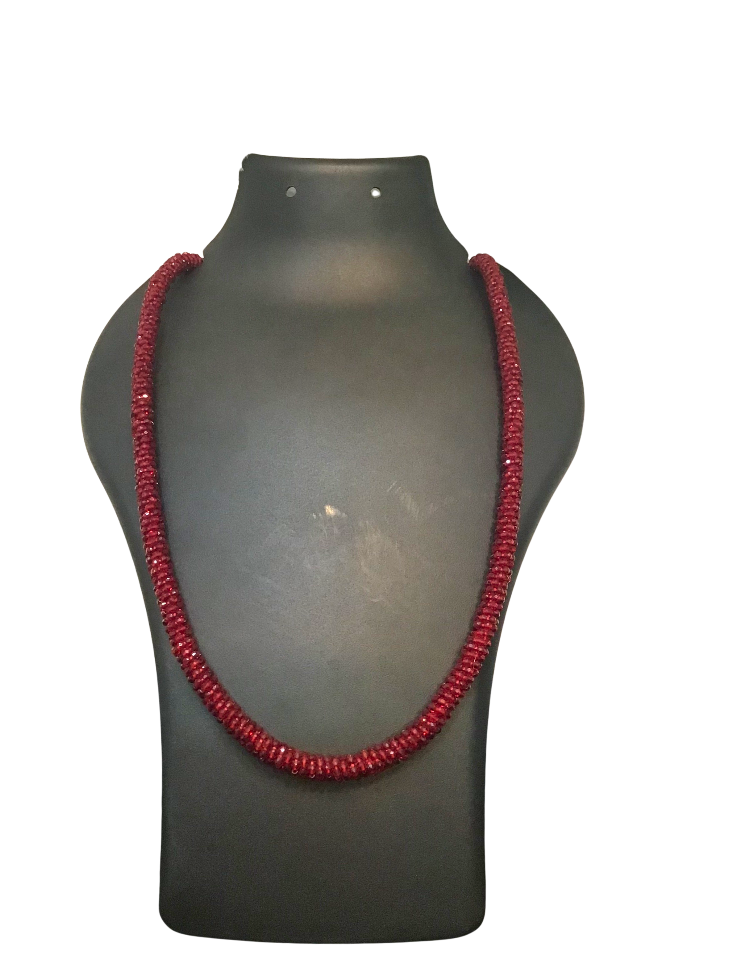 Marron hydro Beaded Necklace