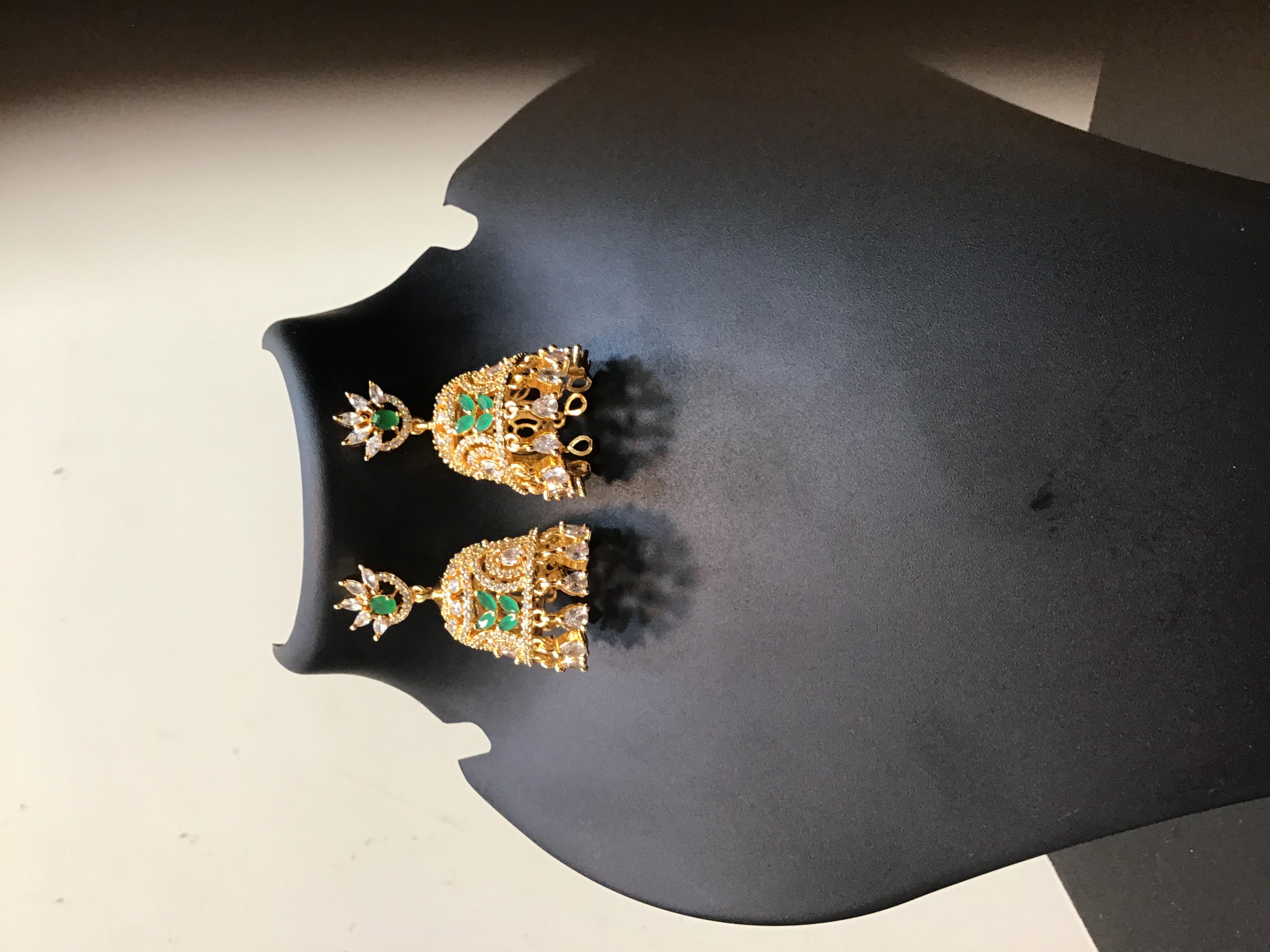 Traditional Gold-Plated Jhumka Earrings