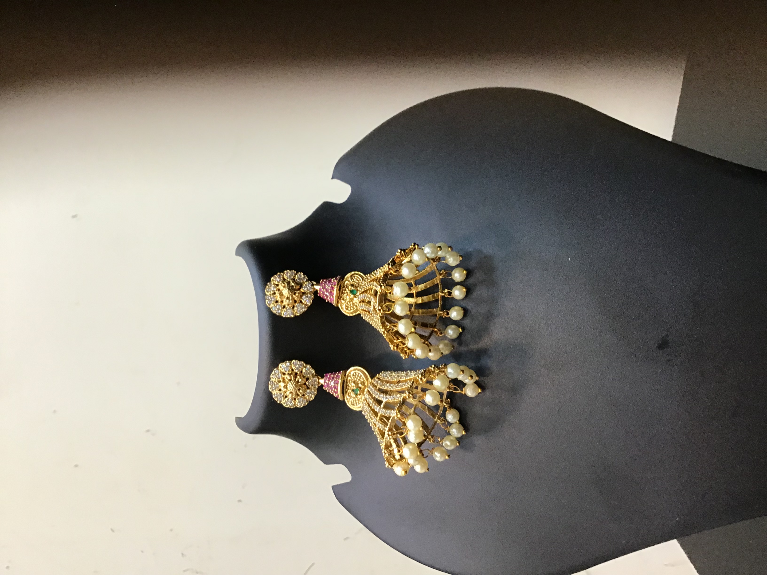 Gold Plated Jhumka Earrings