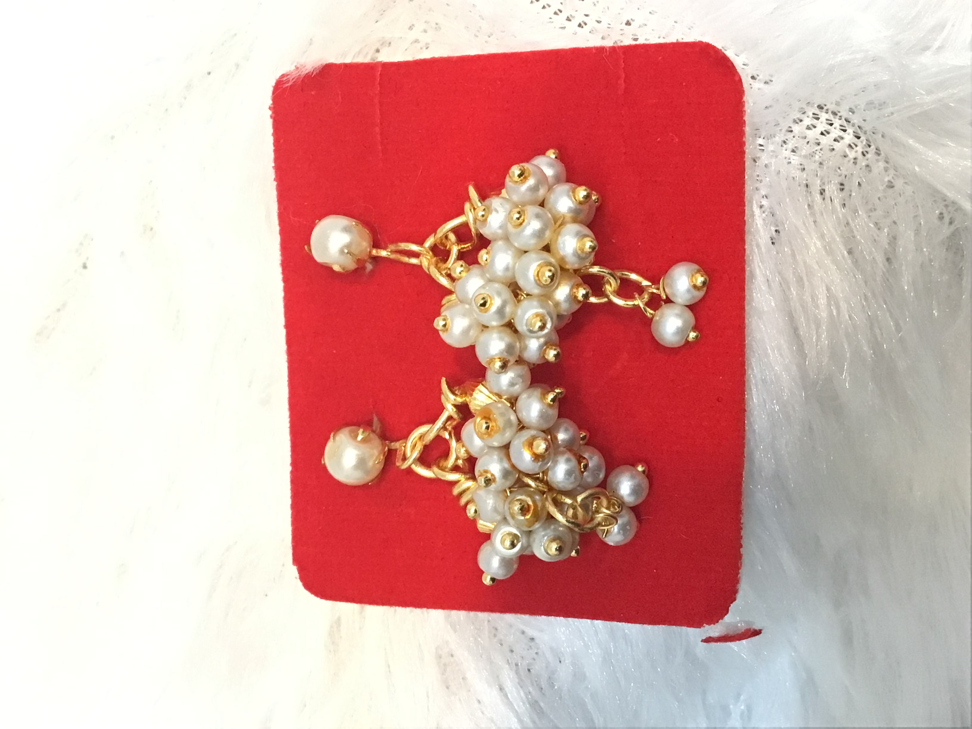 Pearl Cluster Earrings