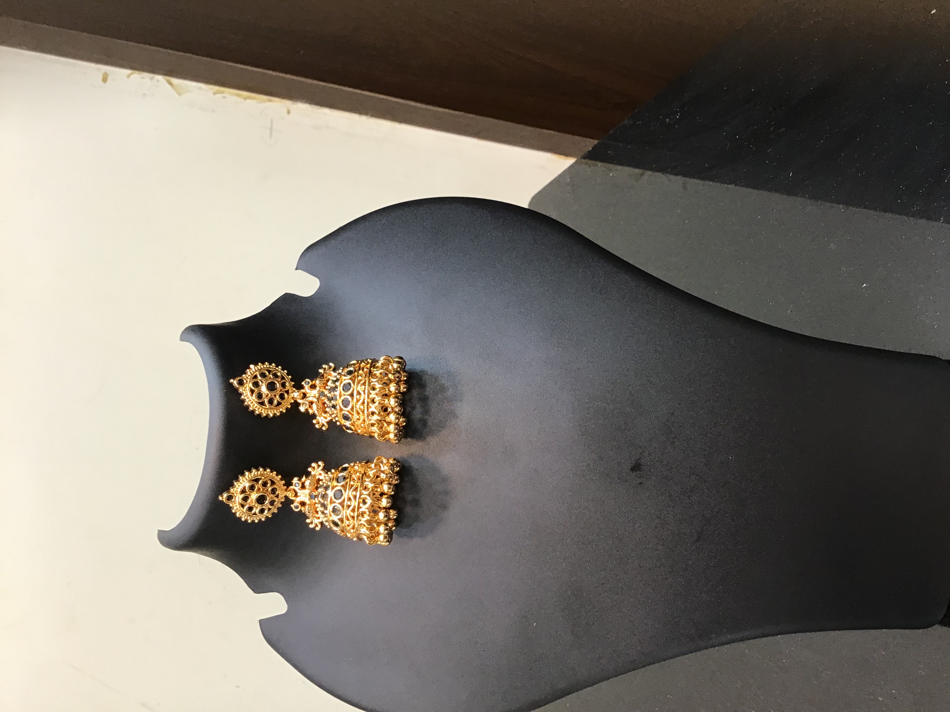 Traditional Gold-Plated Jhumka Earrings