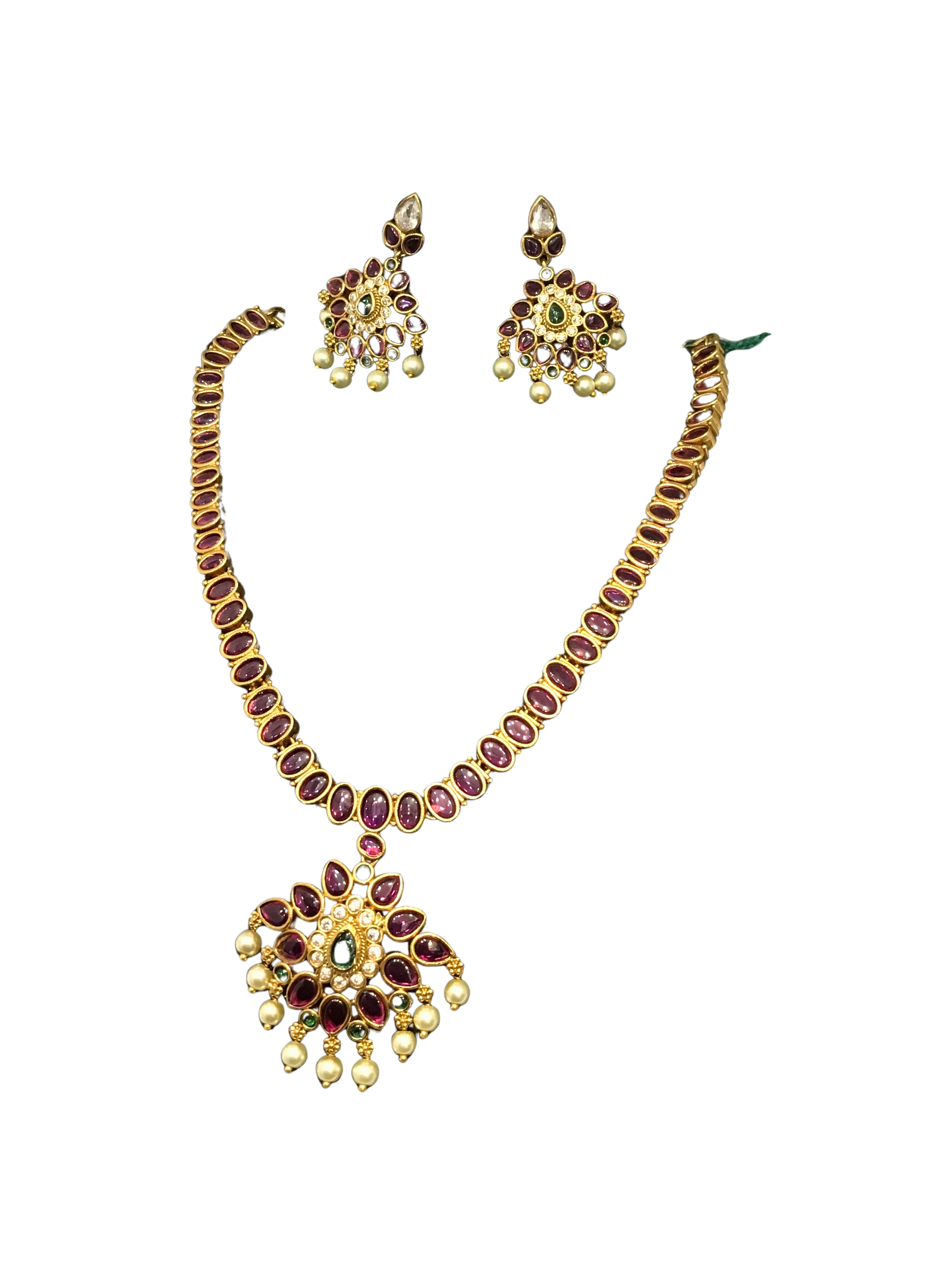 Traditional Gold-Plated Necklace Set
