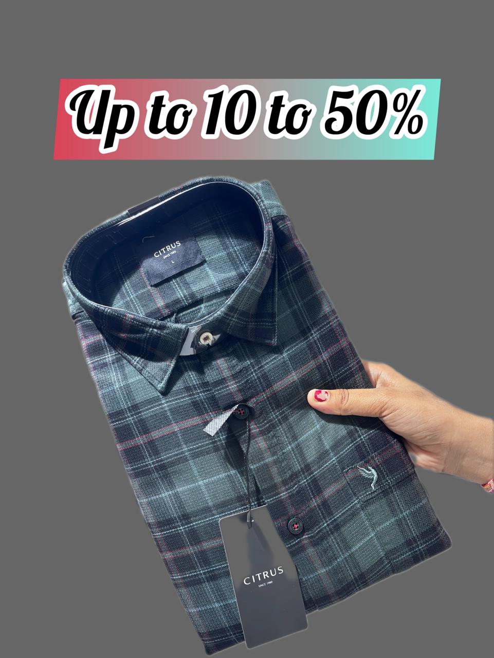 CITRUS Men's Plaid Shirt