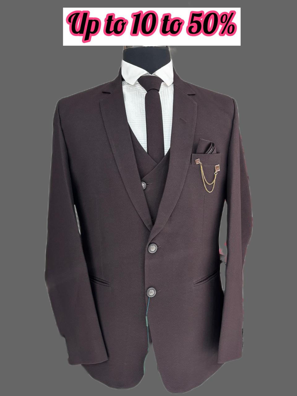 Men's Formal Three-Piece Suit