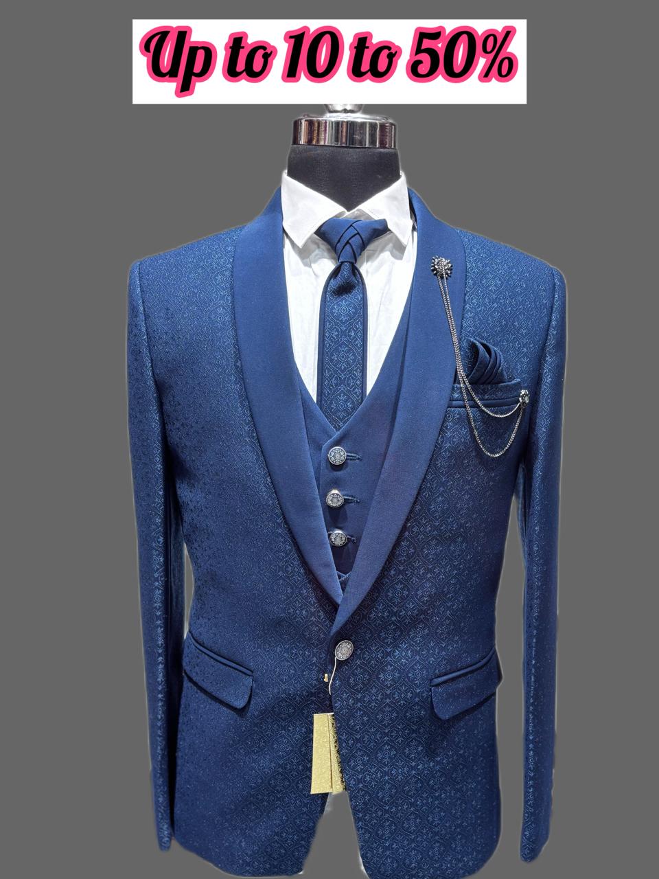 Elegant Blue Men's Suit
