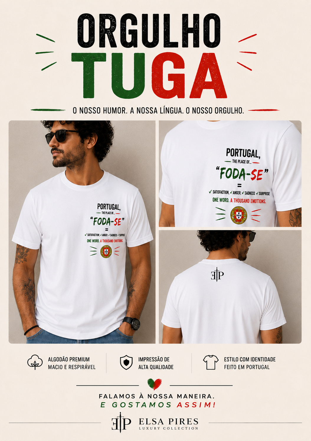 Camiseta Portugal FODA-SE