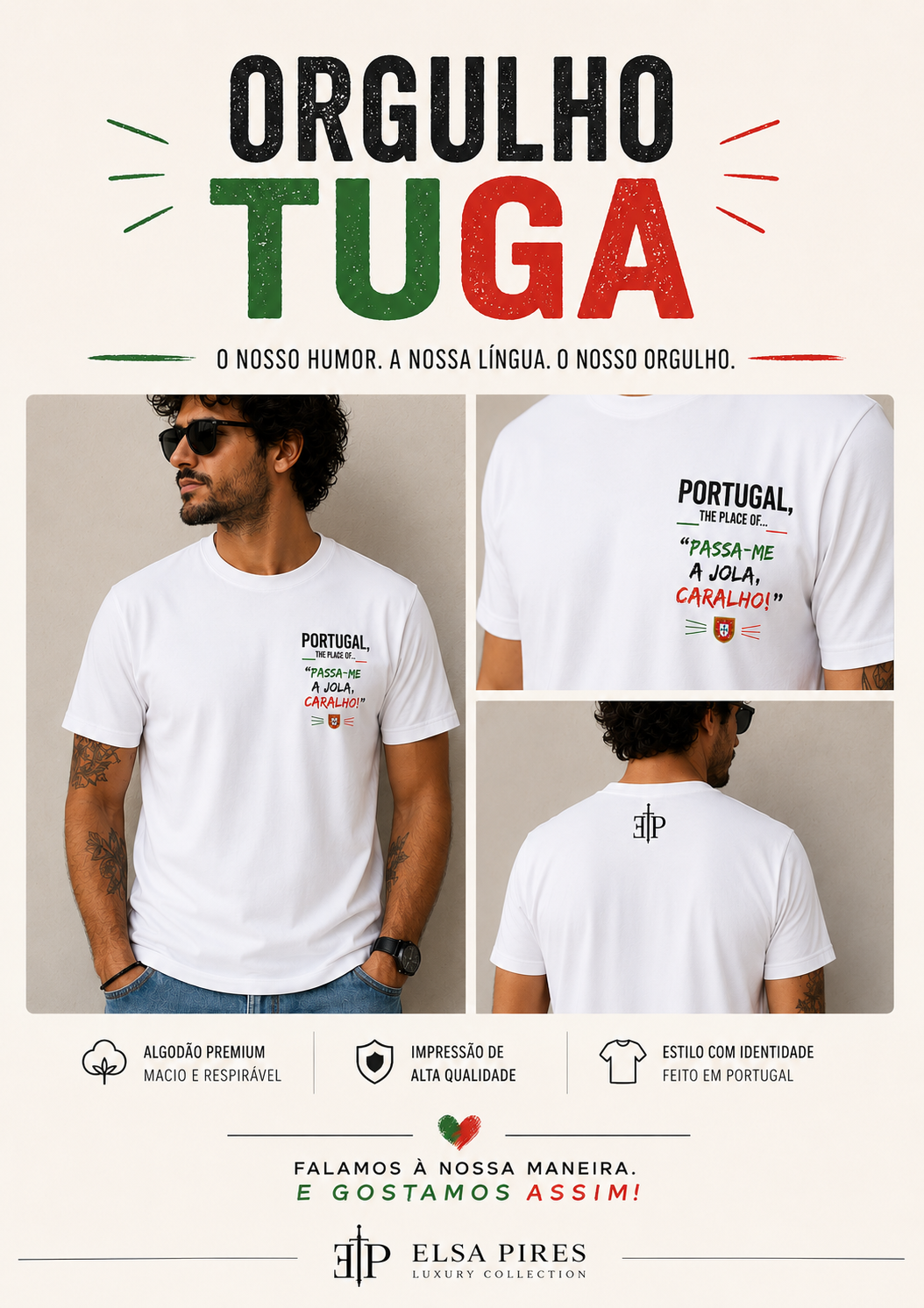 T-shirt Portugal Divertida
