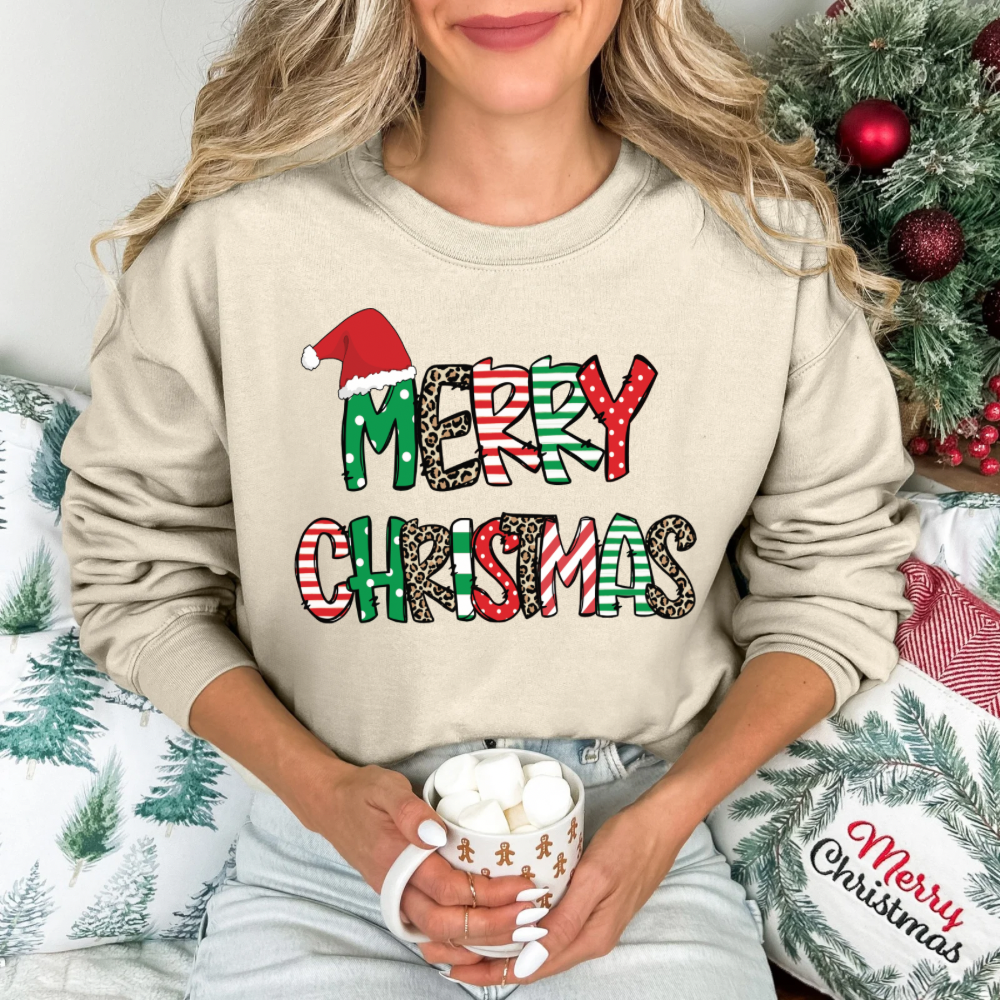 Patterned Merry Christmas