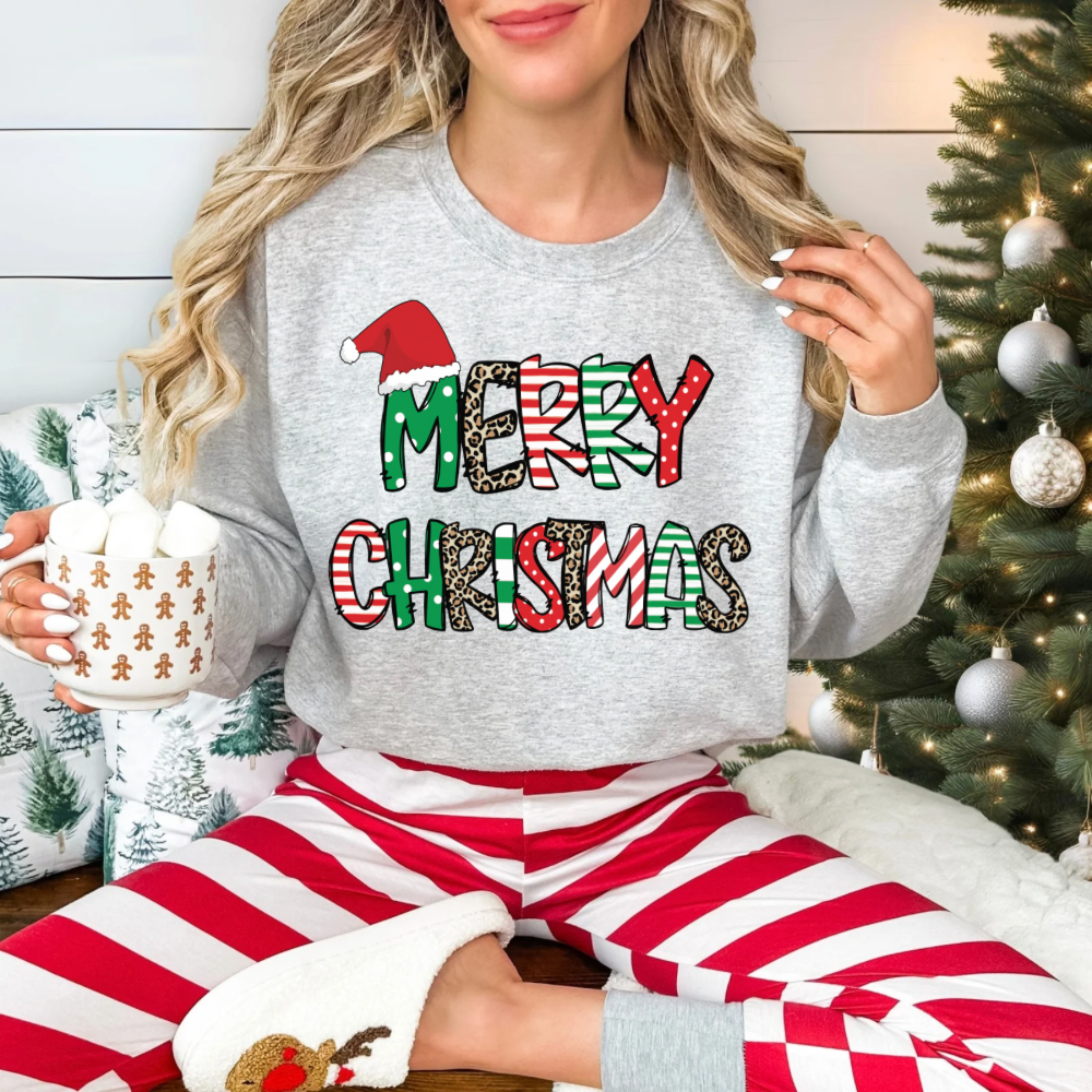 Patterned Merry Christmas