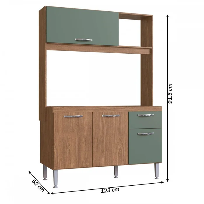 Cozinha Compacta Katy 4 Portas 1 Gaveta