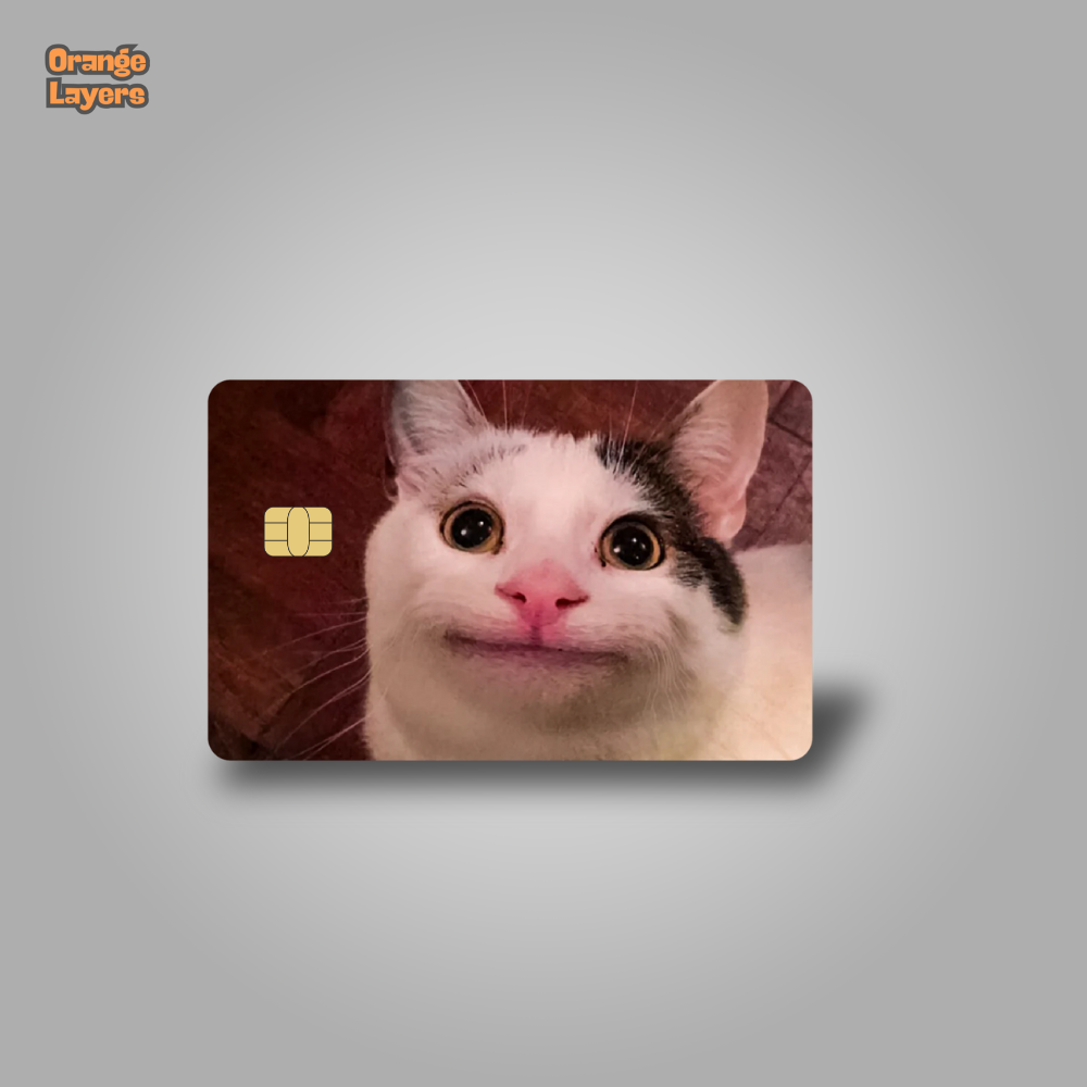 Smug Cat Meme Card Skin