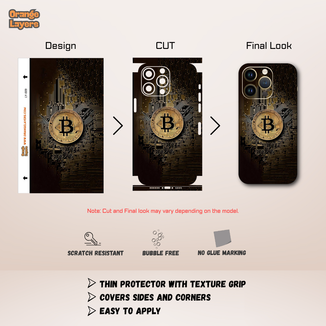 Crypto Gold – Bitcoin and Circuit Design Skin