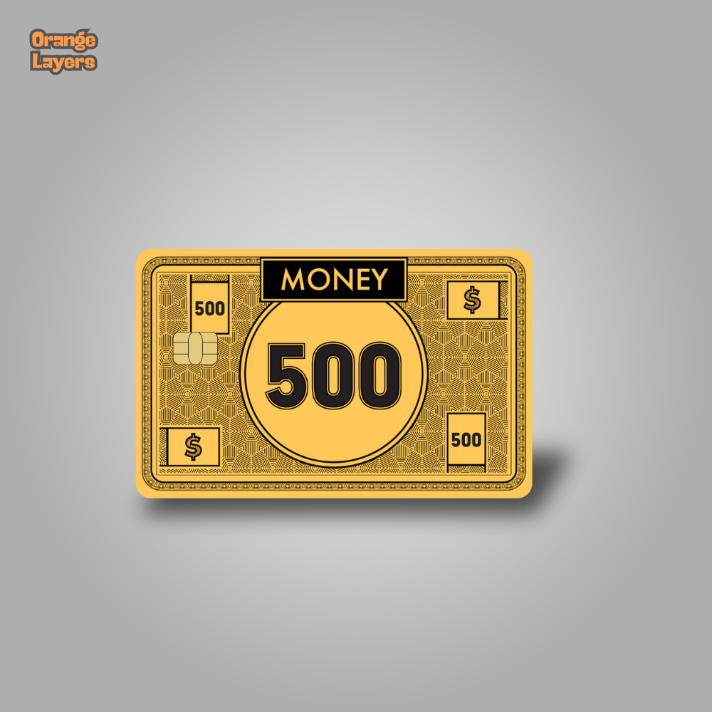 Gold Monopoly Money Card Skin