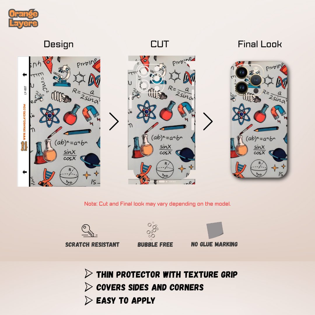 Science Geek – Math and Chemistry Doodle Skin