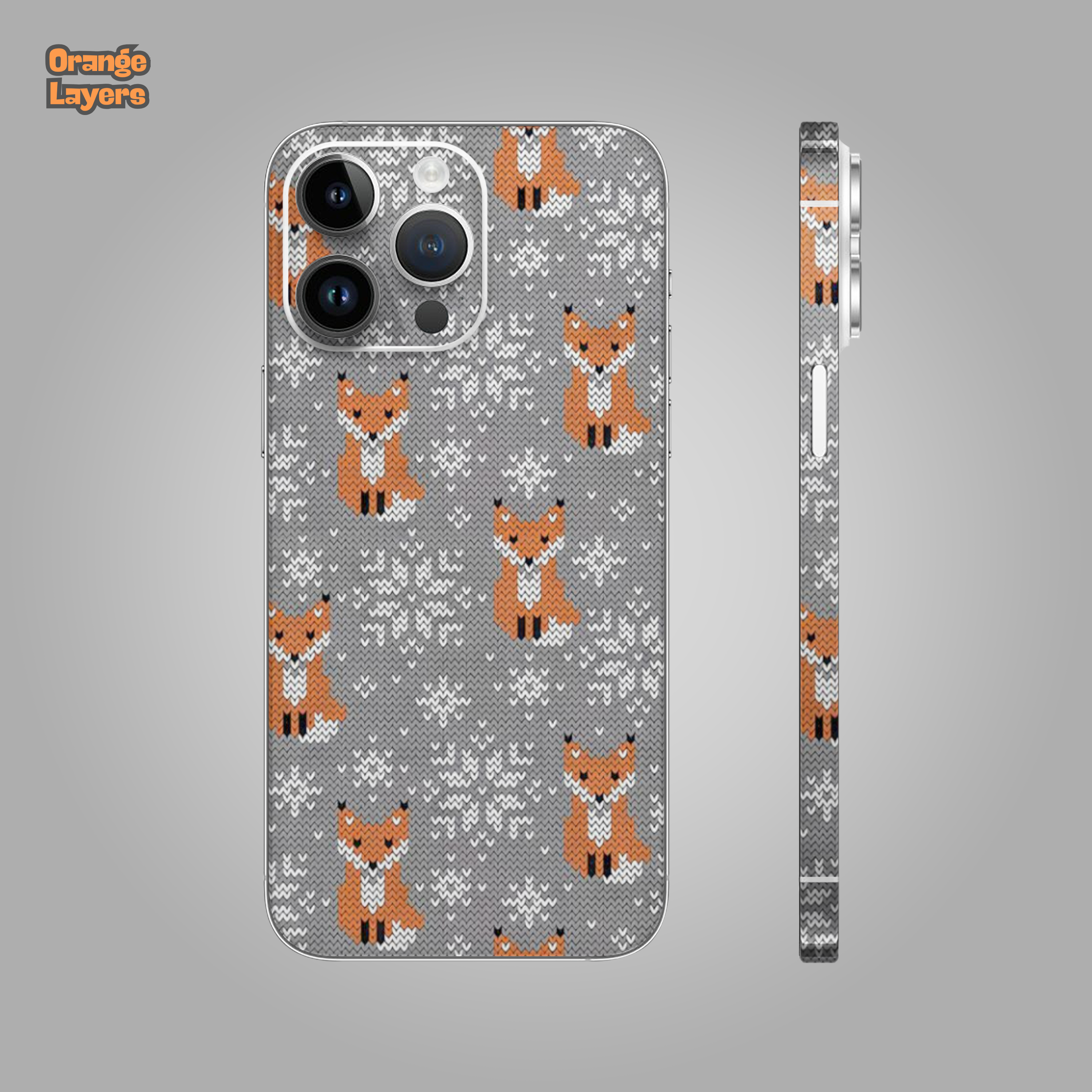 Foxy Winter – Cute Foxes in Snow Skin Wrap