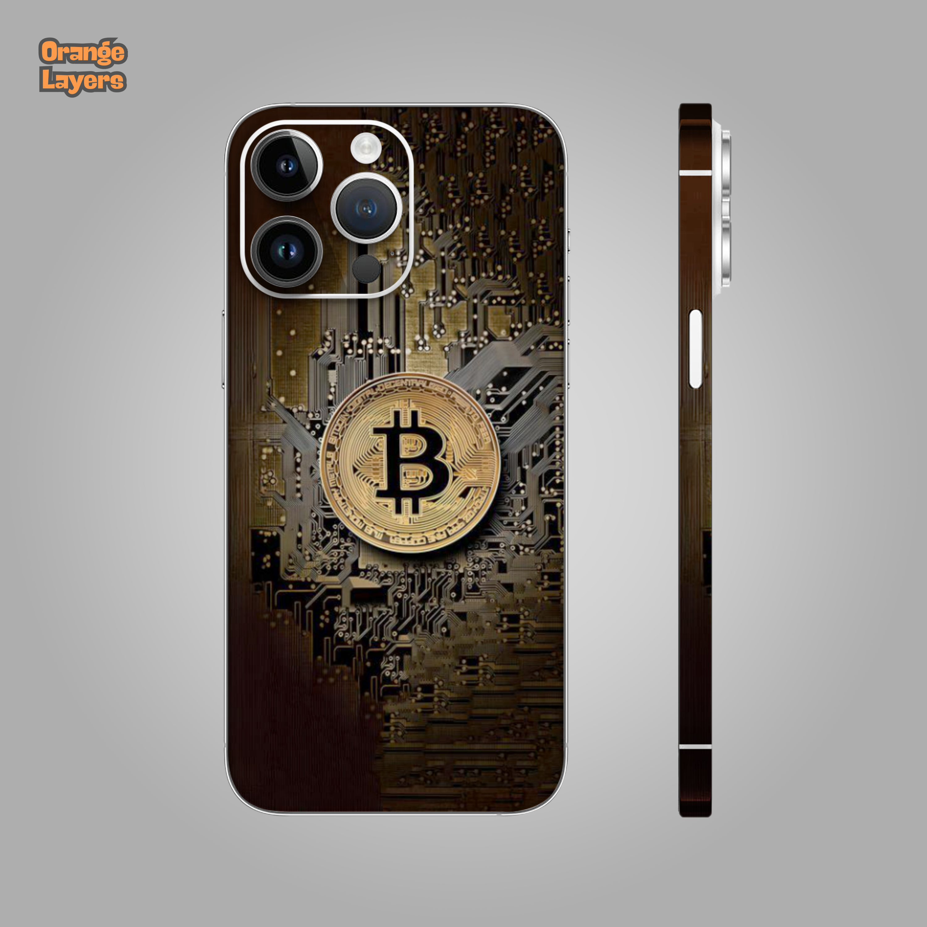 Crypto Gold – Bitcoin and Circuit Design Skin