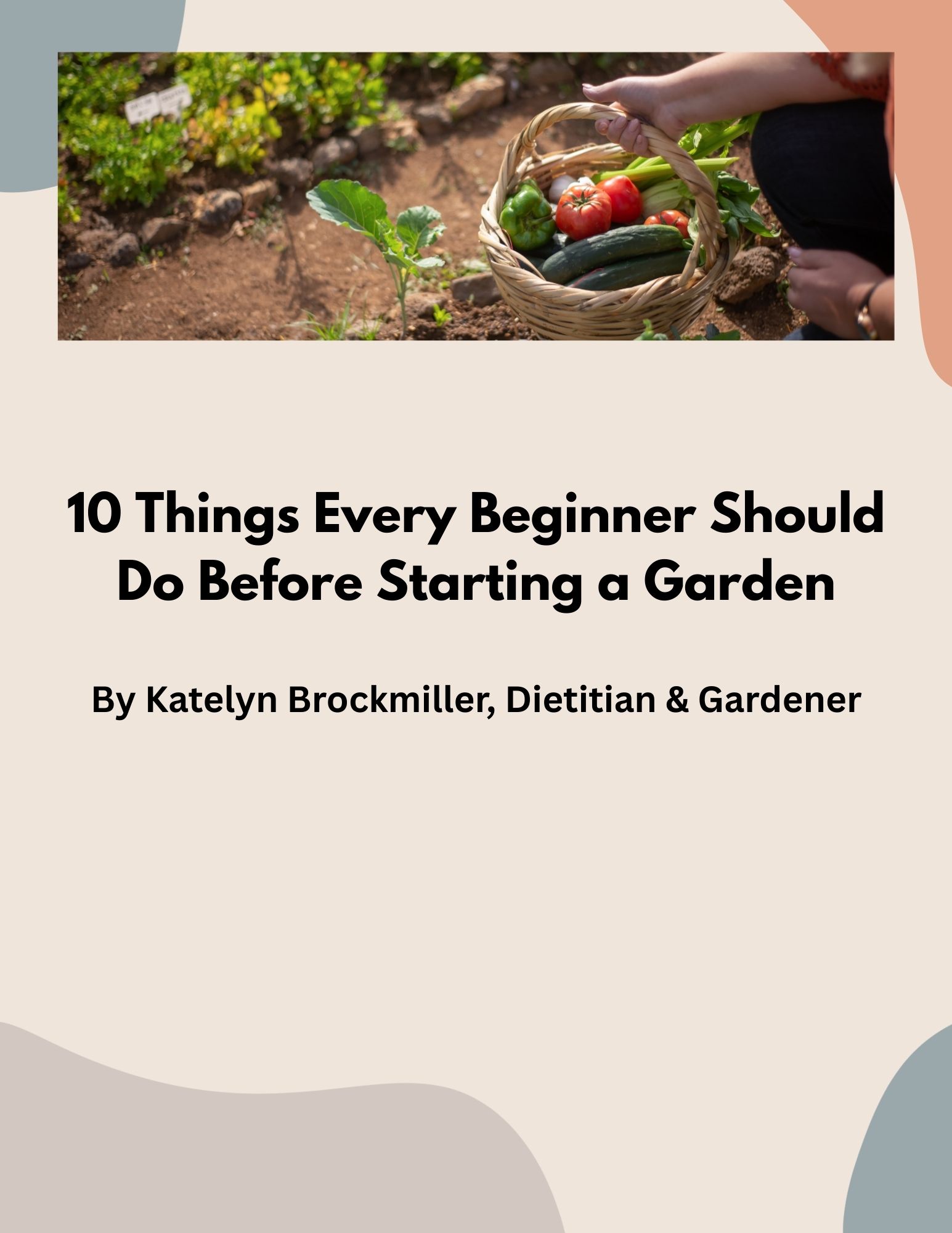 10 Things Every Beginner Gardener Should Do Before Starting a Garden 