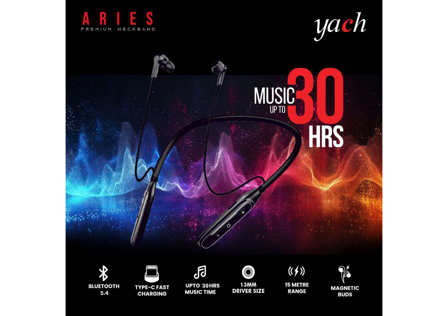 YACH ARIES Premium Wireless Neckband
