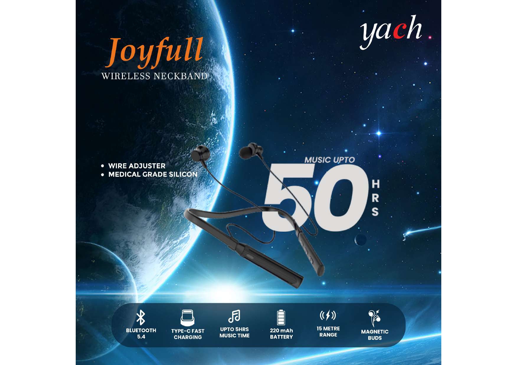 YACH Joyfull Wireless Neckband