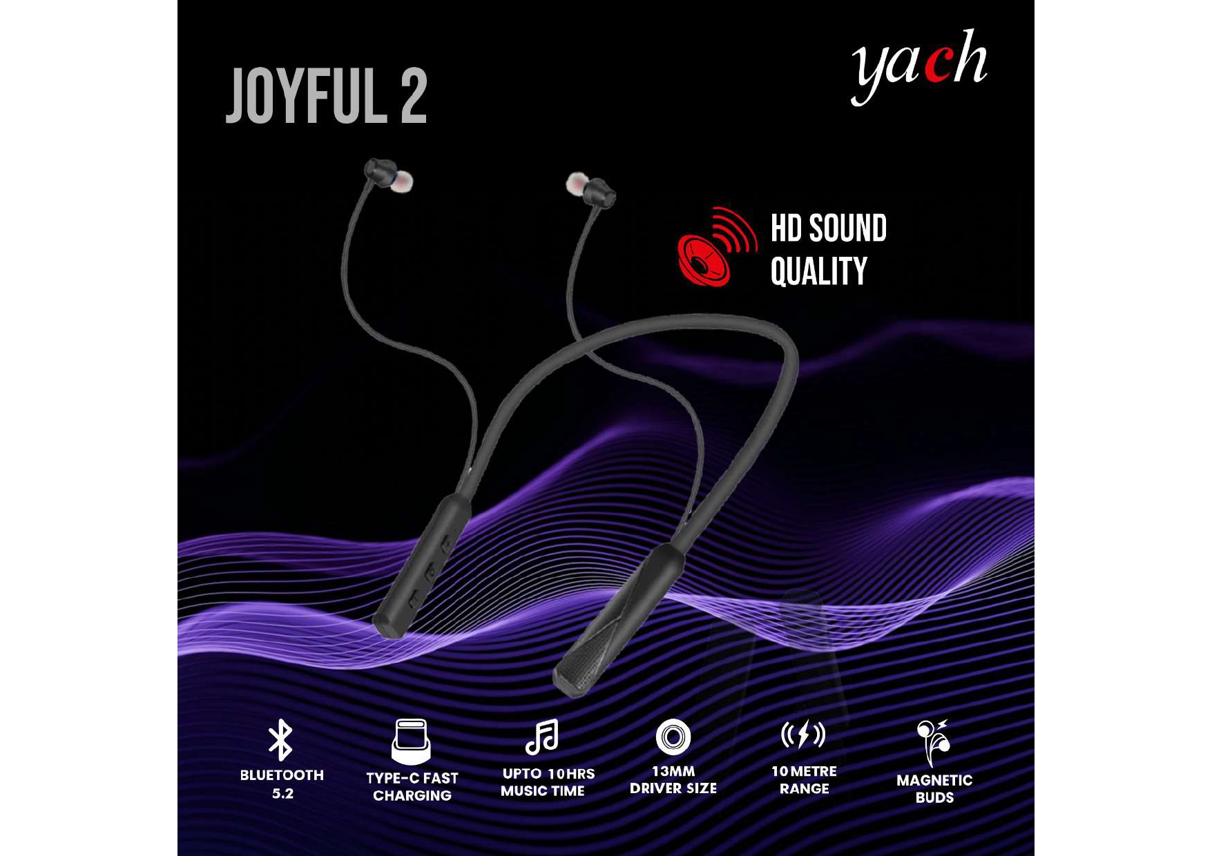 YACH Joyful 2 Wireless Neckband