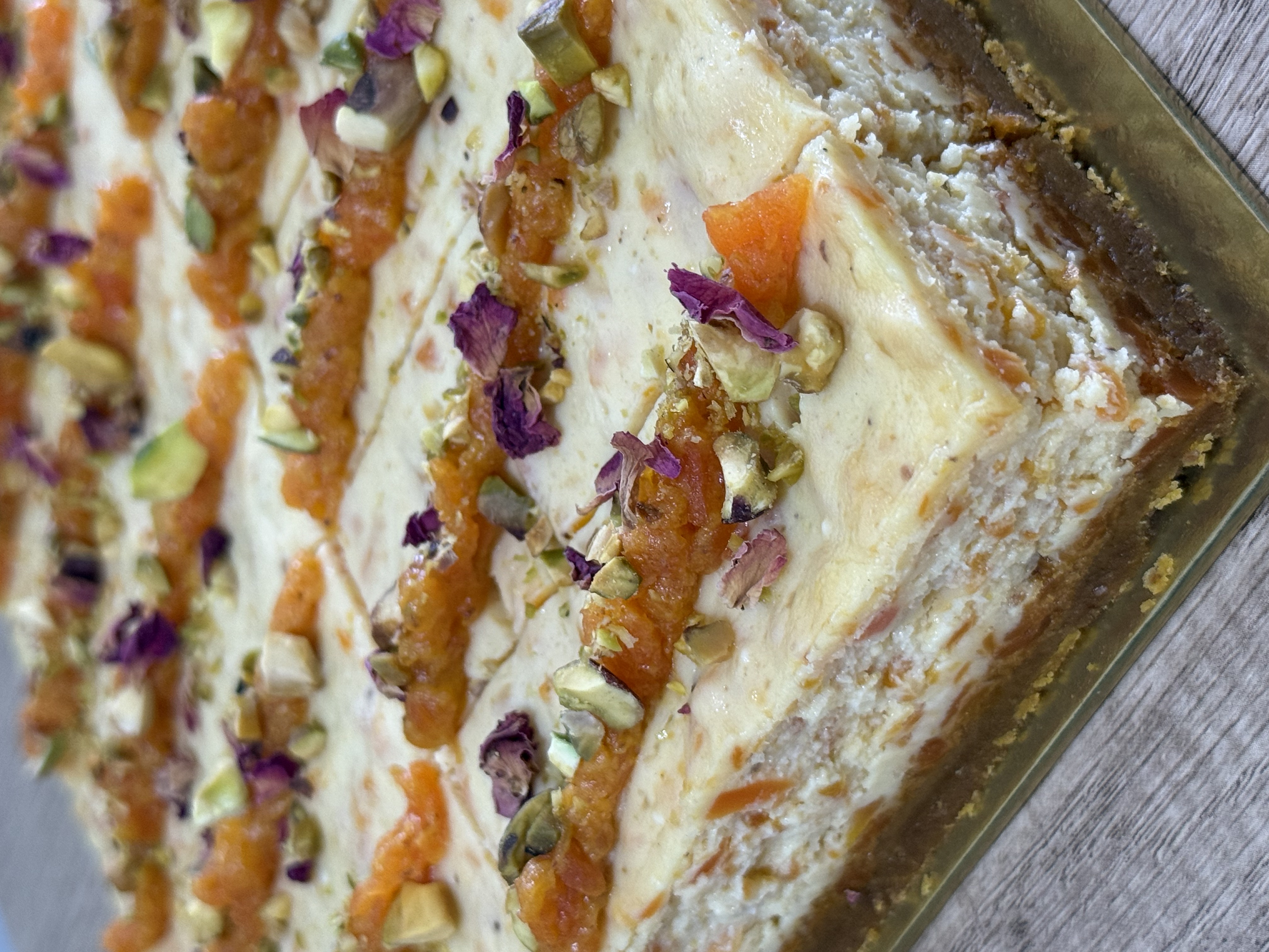 Gajar Halwa Cheesecake Bars