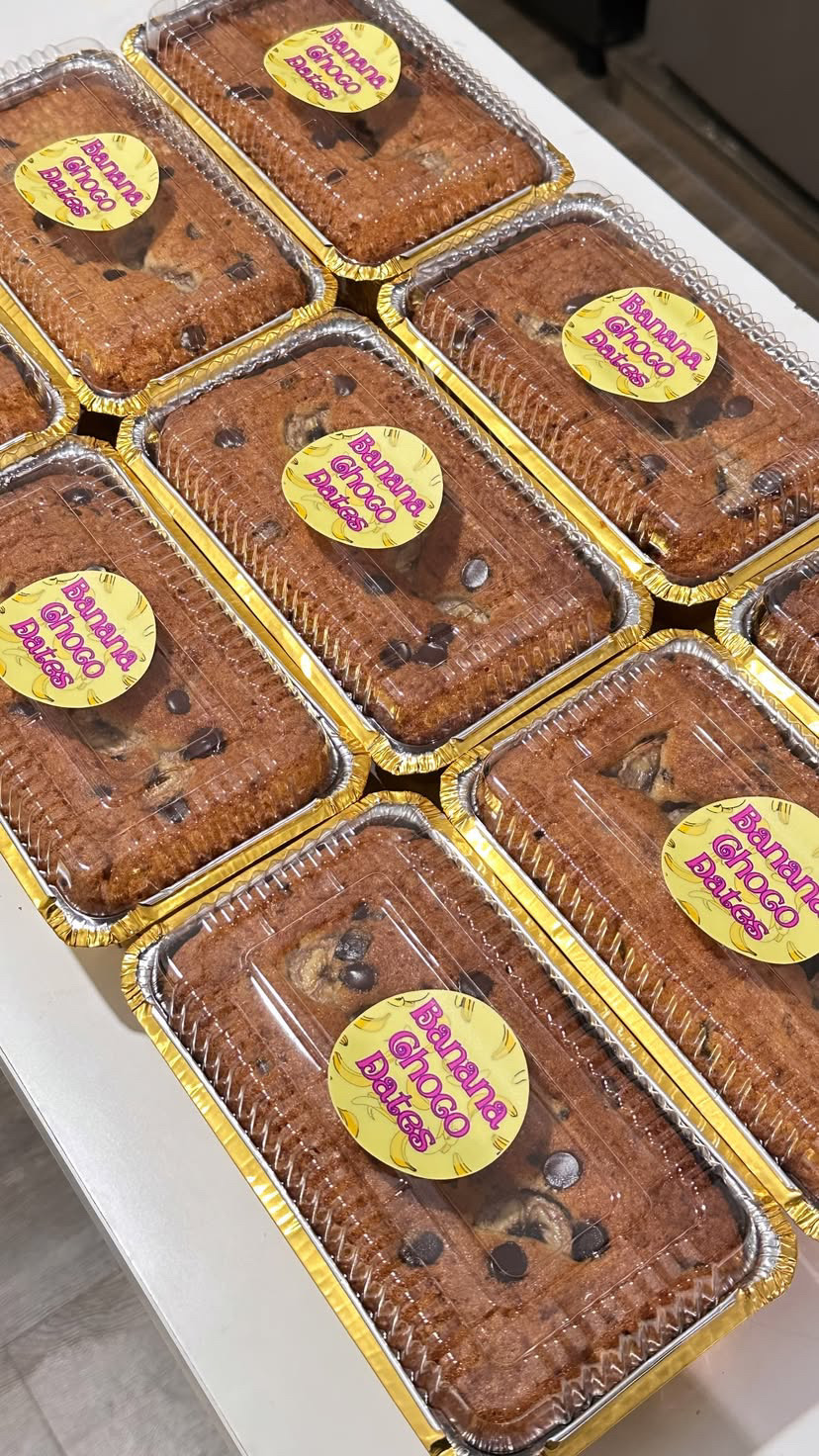 Banana Choco Date Cake