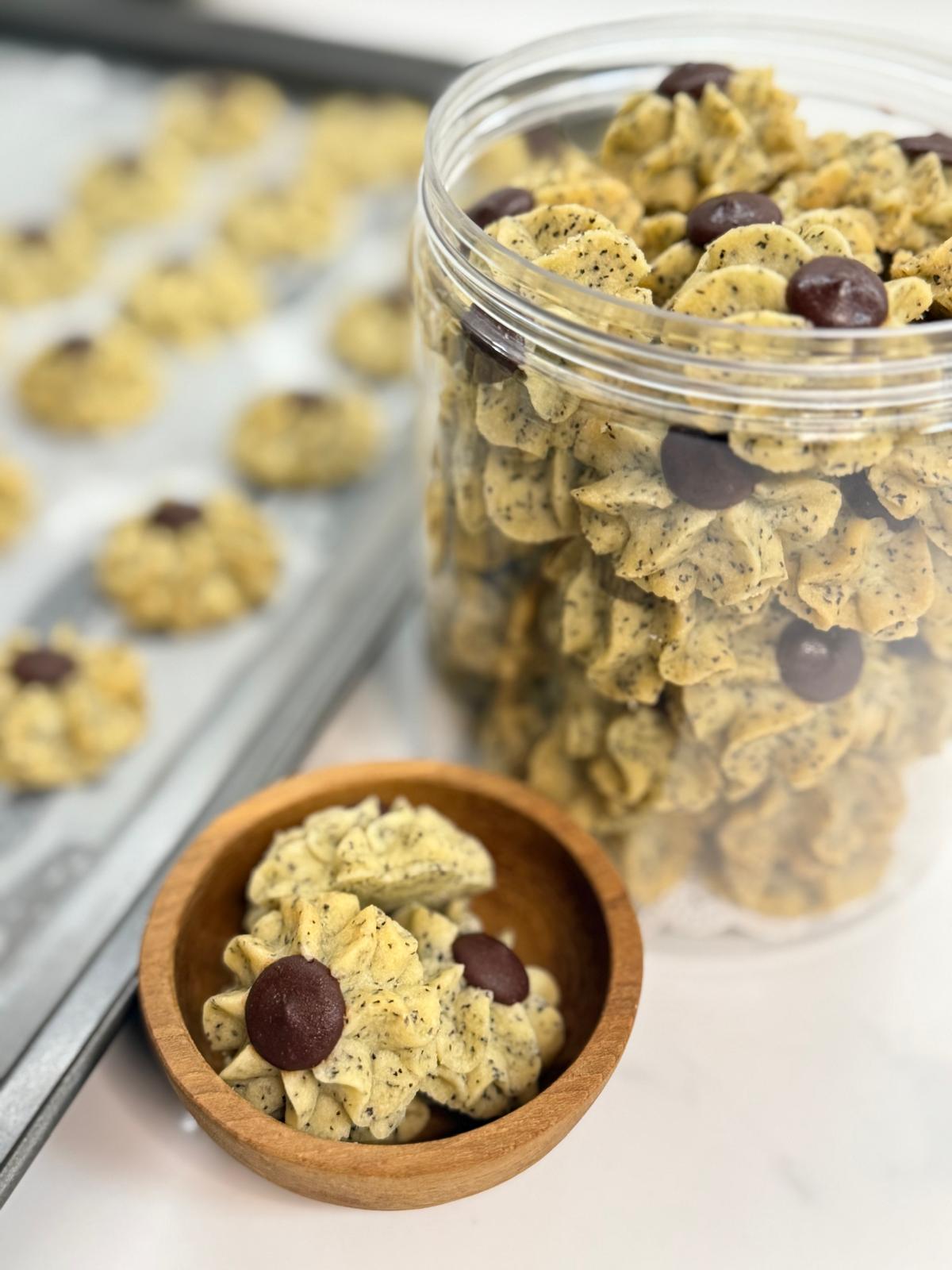 Earl Grey Chocolate Butter Cookies