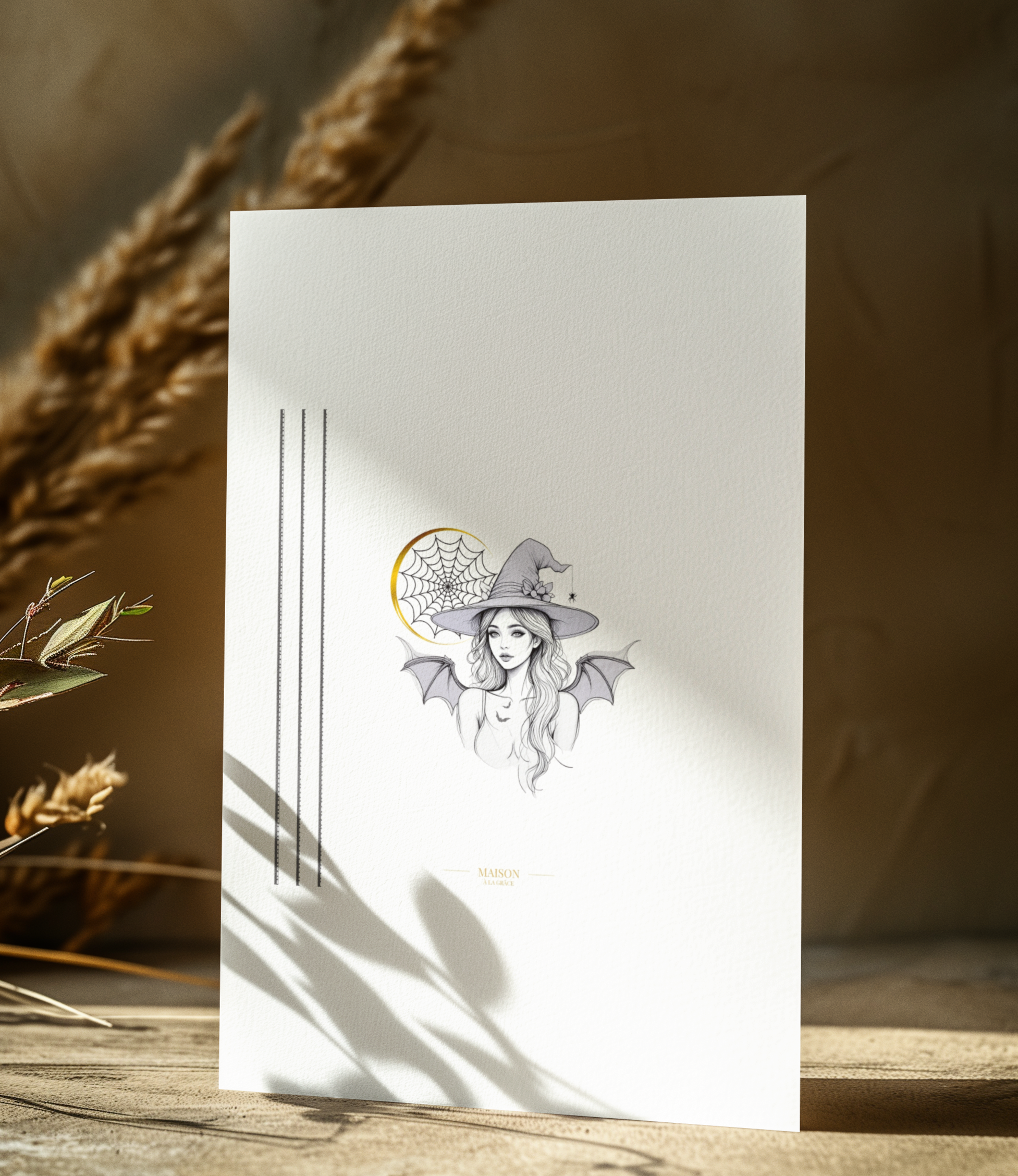 Personalized Halloween Greeting Card: Custom Autumn Design