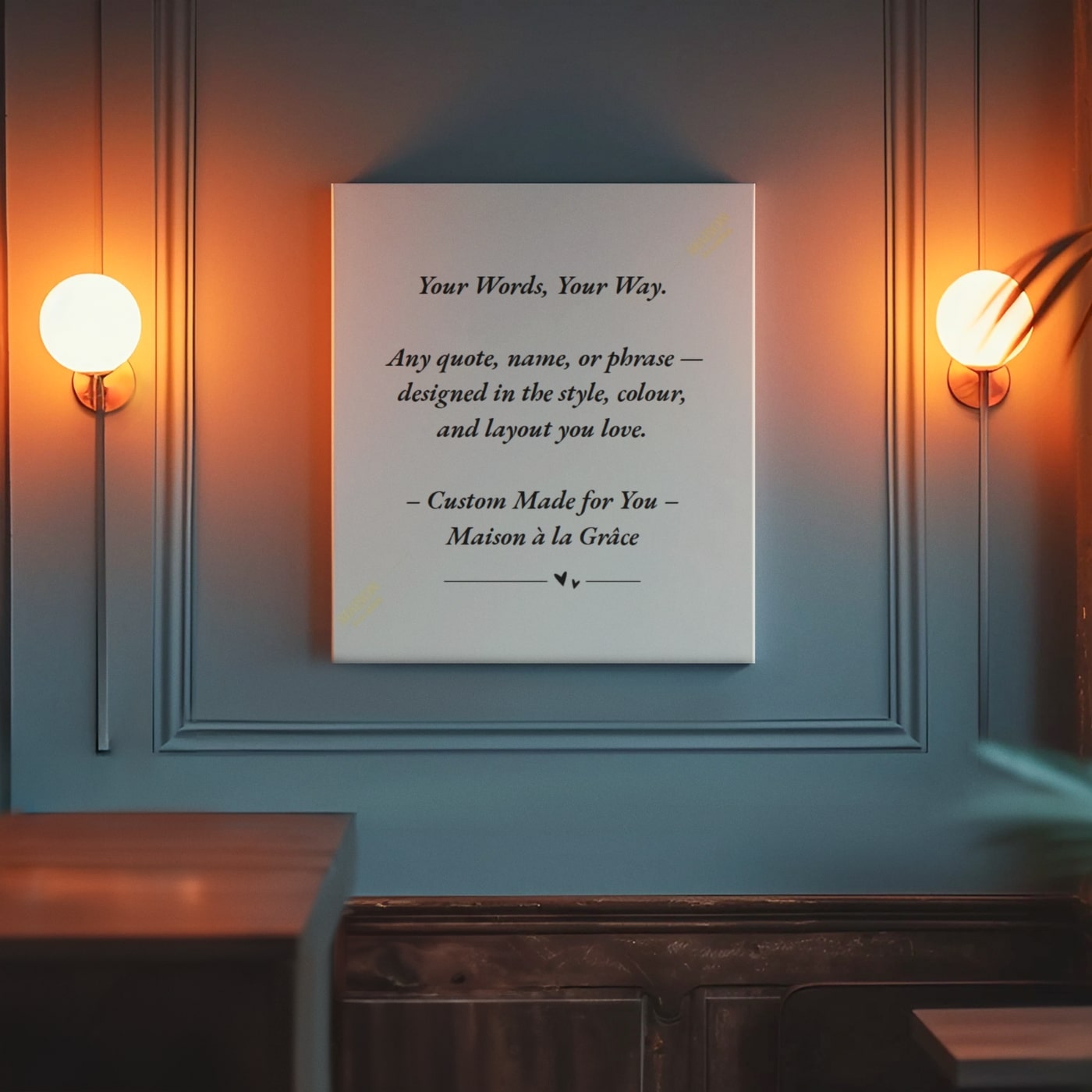 Custom Texts Lyrics Names Quotes Prints