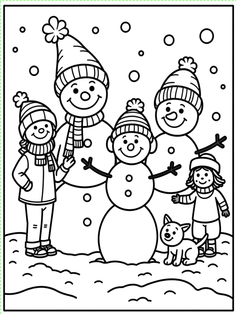 The Wonders of Winter Coloring Book