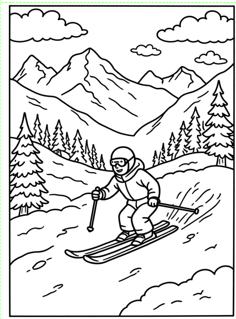 The Wonders of Winter Coloring Book