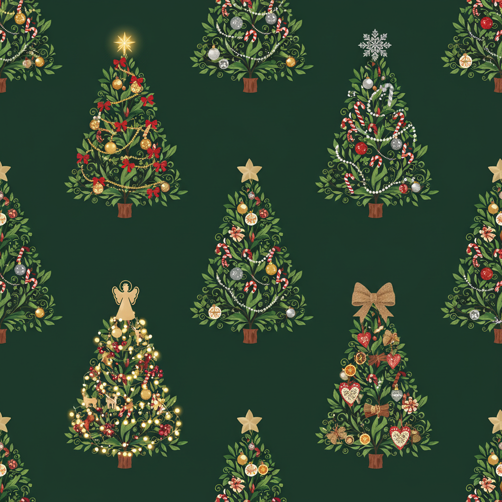 12 Seamless Christmas Patterns