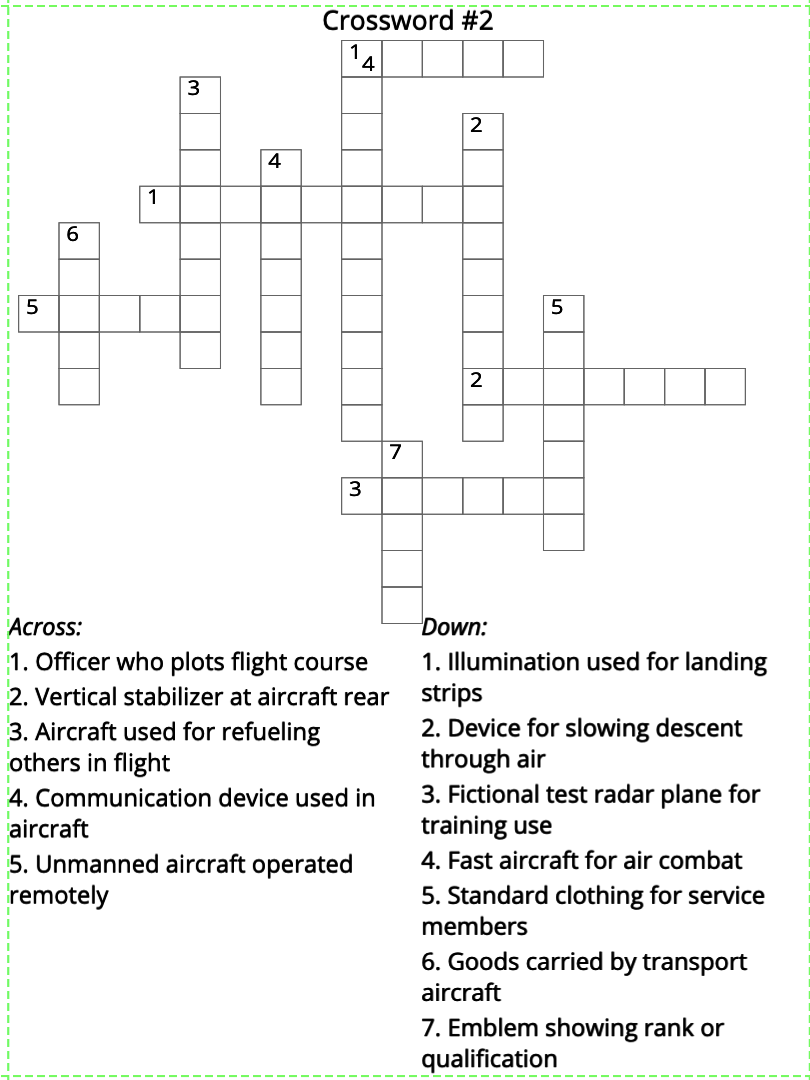 Marines Crossword Puzzles 