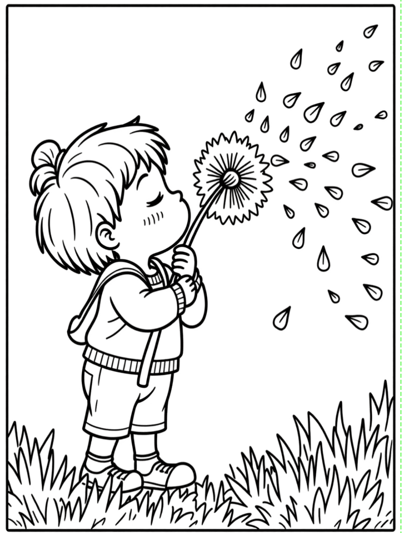 The Wonders of Spring Coloring Book