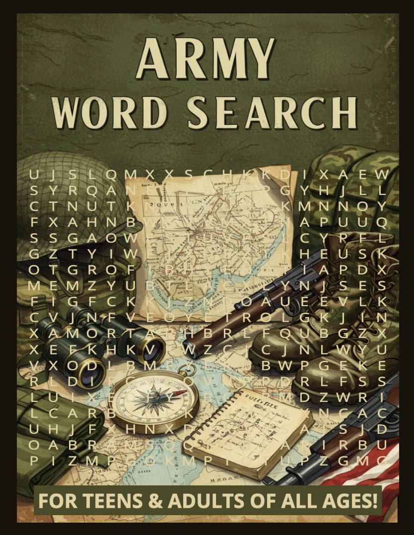 Army Word Search Puzzles