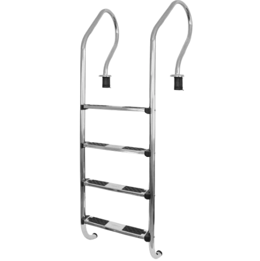 Escalera Vulcano de 4 peldaños en acero inoxidable