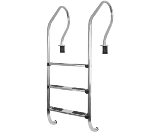 Escalera Vulcano de 3 peldaños en acero inoxidable 