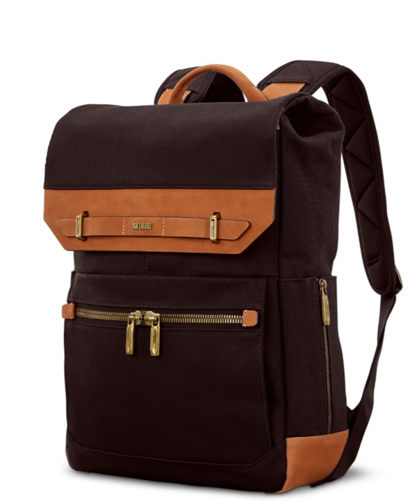 Stylish Black and Brown Backpack