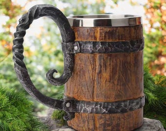 Viking Mug Retro Design| Beer Cup/ Drink like a real Viking with the Viking Tankard Mug / Gift for Him / Birthday Gift / Halloween Gift