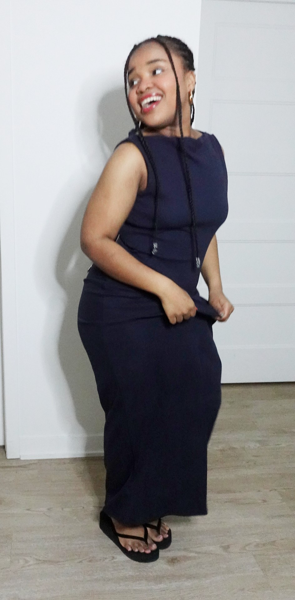 Happy Hour Boat Neck Maxi Dress
