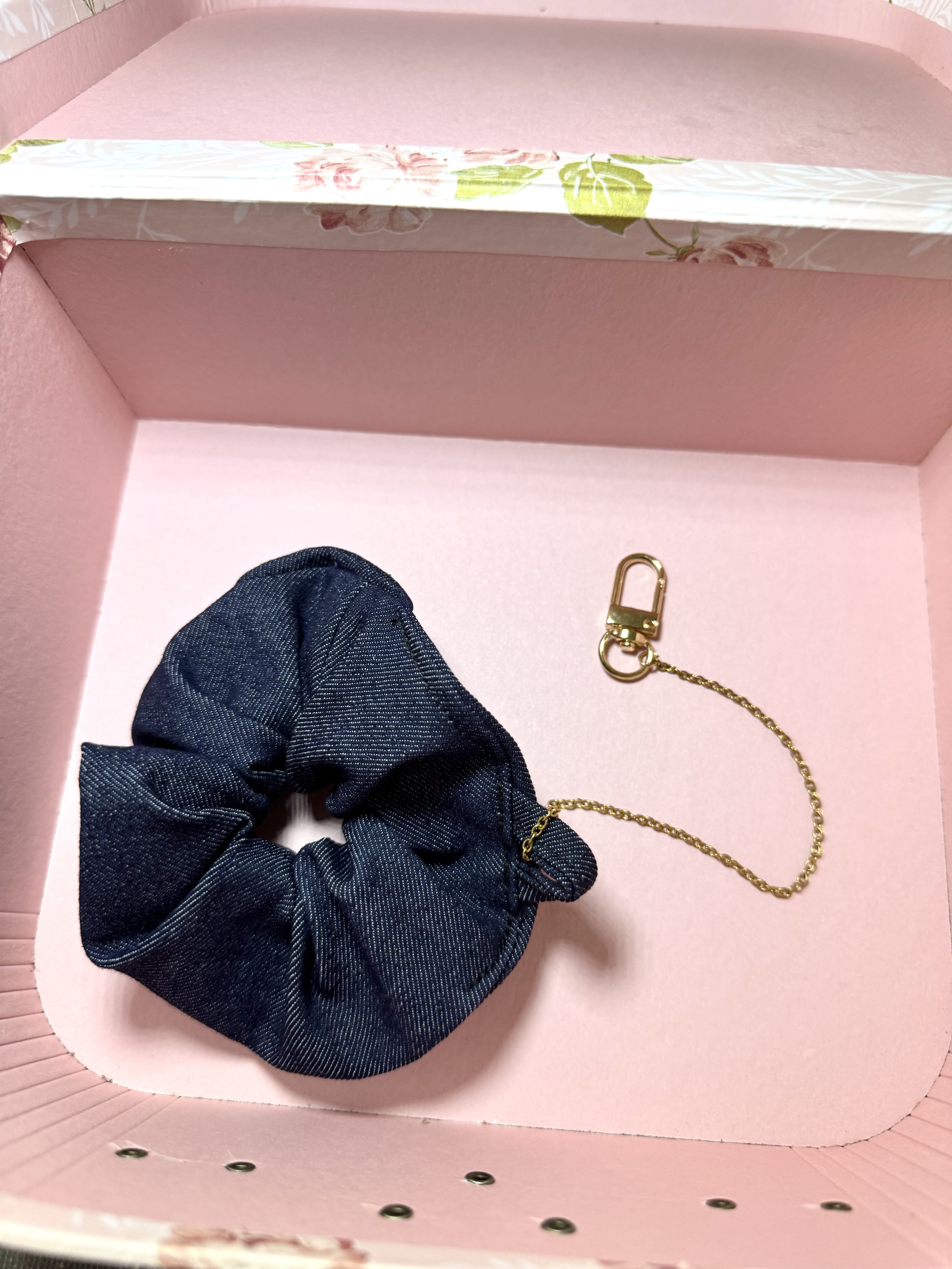 Happy Hour Keychain Scrunchie Bag Charm