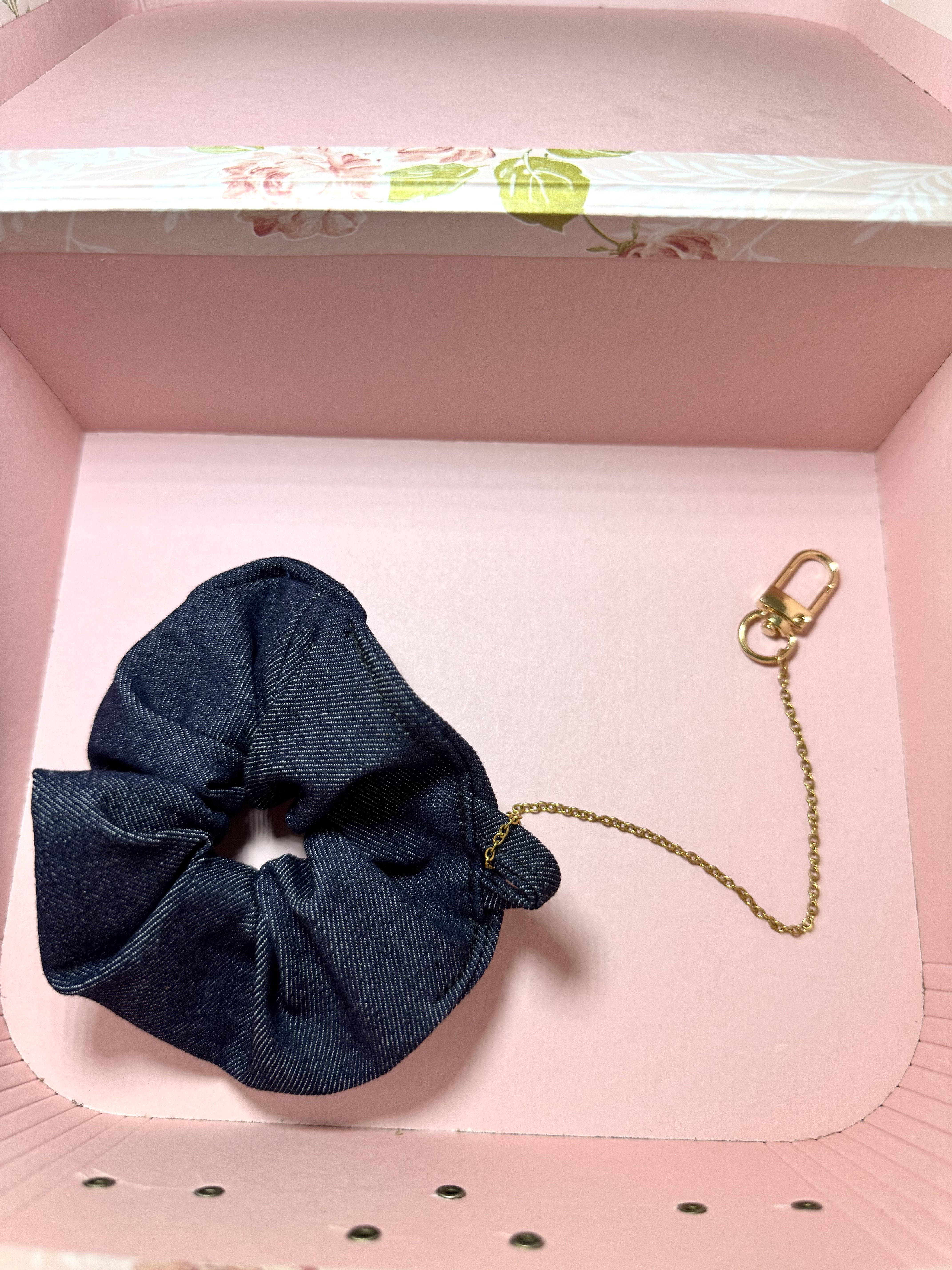 Happy Hour Keychain Scrunchie Bag Charm