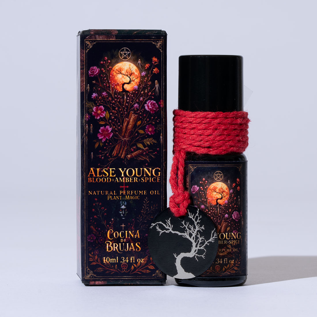 Alse Young Blood Amber Spice Natural Perfume Oil 10ml Roll On