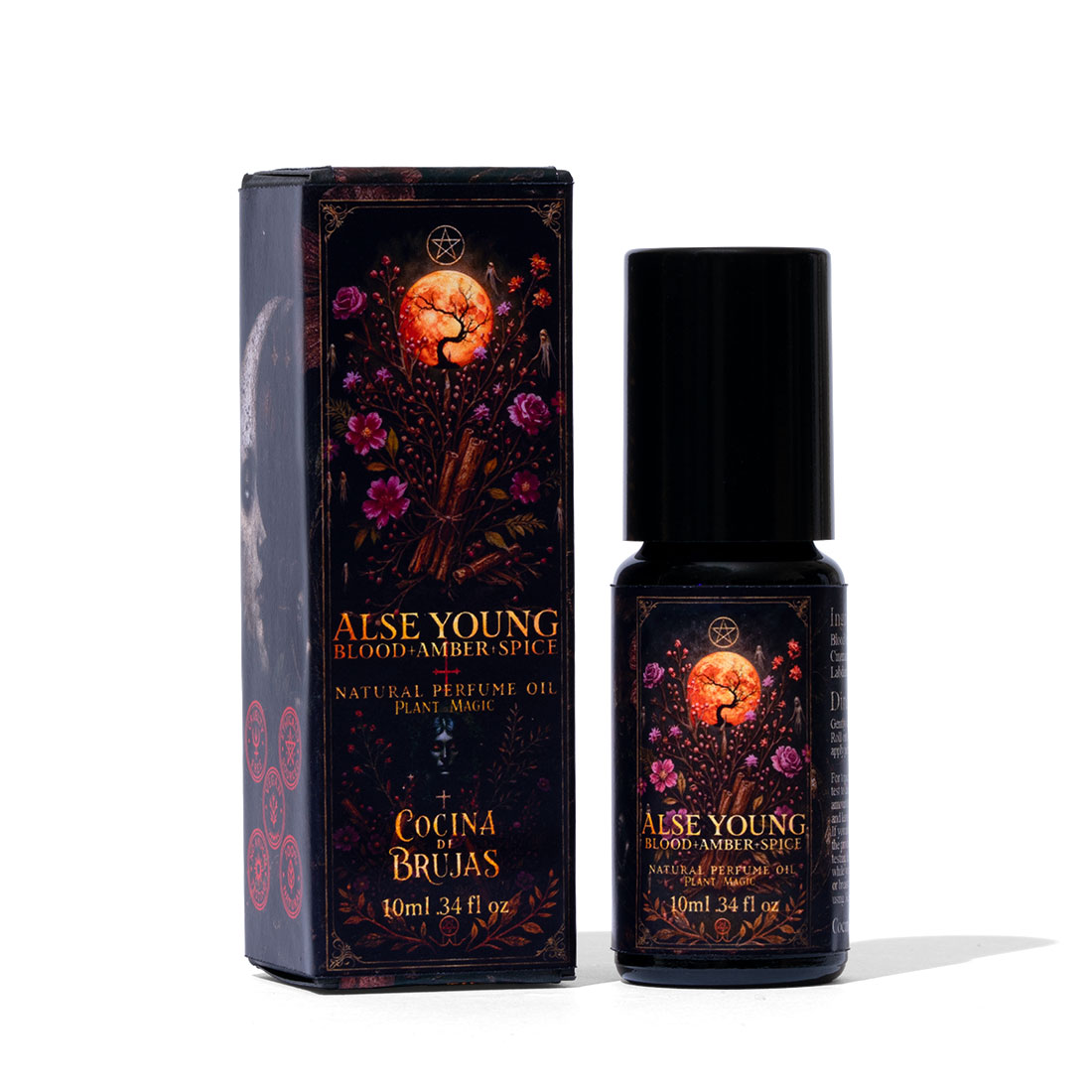 Alse Young Blood Amber Spice Natural Perfume Oil 10ml Roll On