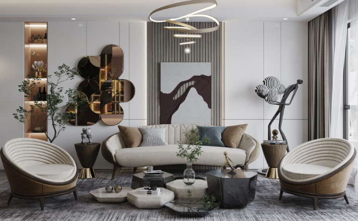 Luxury Living Room Sofa Set